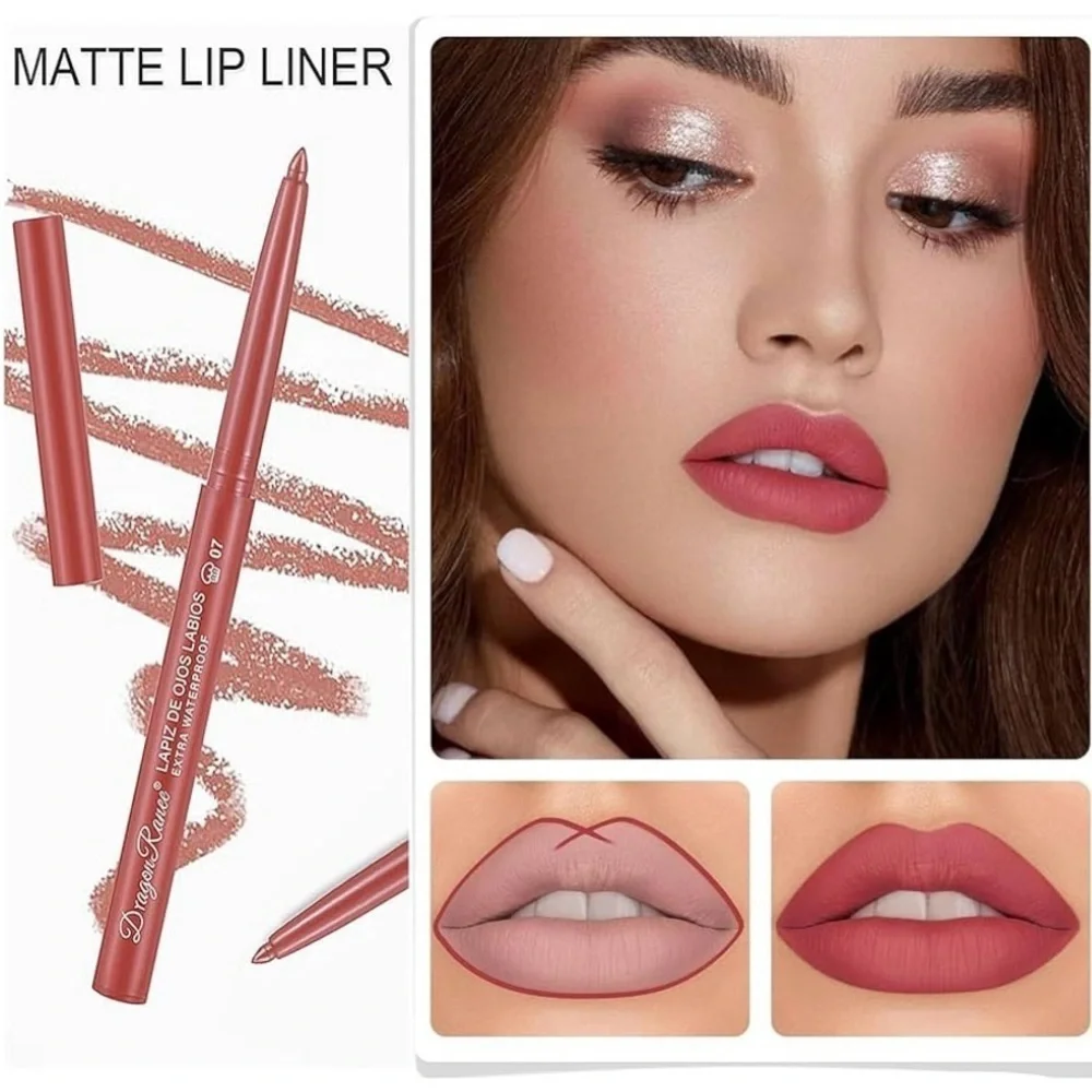 New! Long wear Matte lip liner set 12 piece in box neutrals and pinks